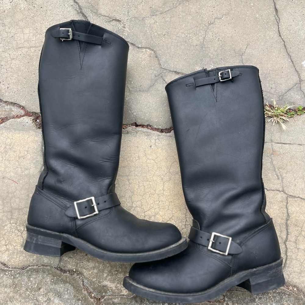 Frye 15r Engineer tall boots -US made knee high 10